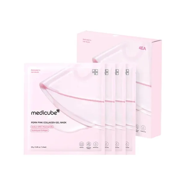 PDRN Pink Collagen Gel Mask 28g | Pack of 4 by Medicube — wholesale UAE