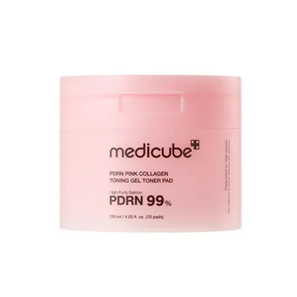 PDRN Pink Collagen Toning Gel Toner Pad 120ml — Medicube wholesale UAE