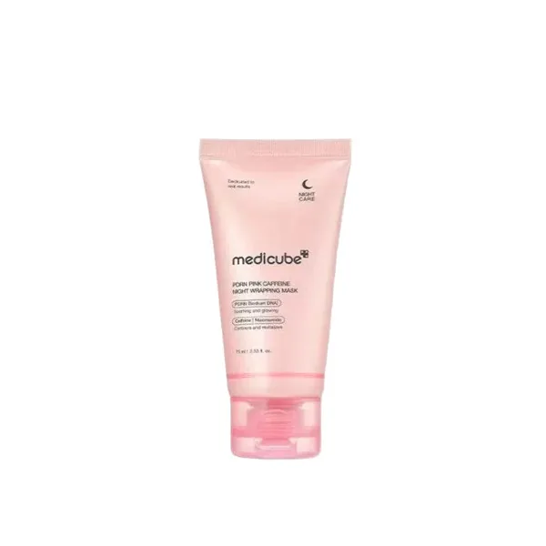 PDRN Pink Caffeine Night Wrapping Mask 75ml — Medicube wholesale UAE